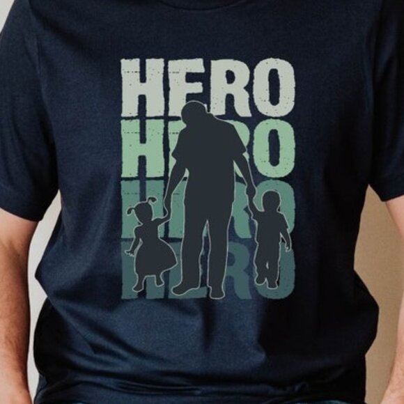 Hero Father's Day Shirt, Father's Day Gift Tee Shirt - Picture 2 of 4
